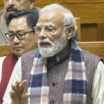 Cong knelt down before Muslim League, fractured Vande Mataram, says PM Modi in LS Display